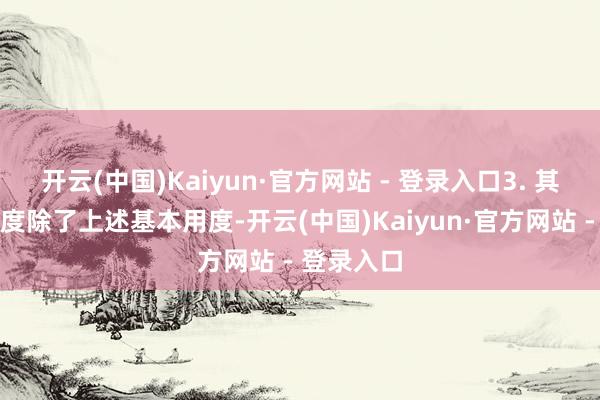 开云(中国)Kaiyun·官方网站 - 登录入口3. 其他附加用度除了上述基本用度-开云(中国)Kaiyun·官方网站 - 登录入口